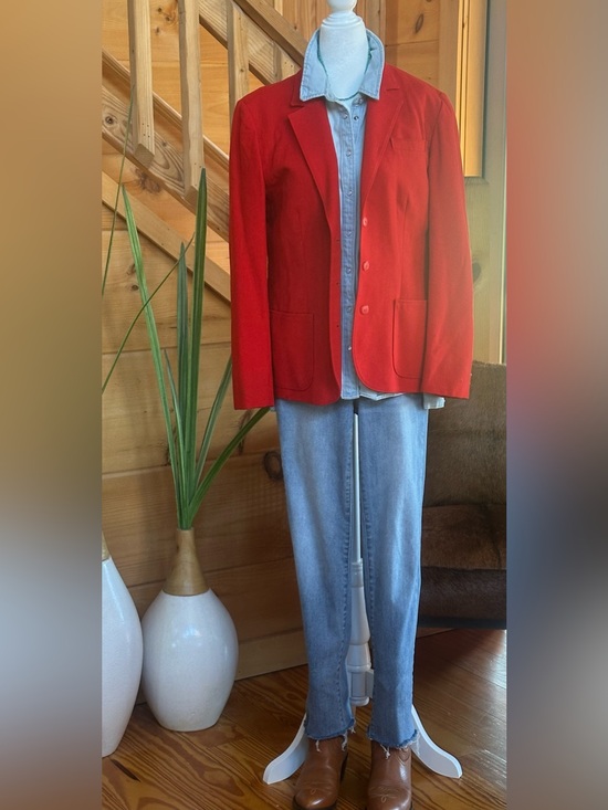 Pendleton Jackets & Blazers - Pendleton Wool Red Women's Blazer